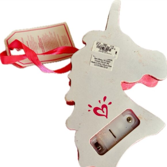 New Justice Girls Light up Glitter Unicorn Girls Room Hanging Wall Decor 4.5" - Picture 7 of 7